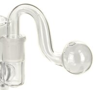 Glas Öl Adapter Aufsatz Kugel, gebogen NS 14,5