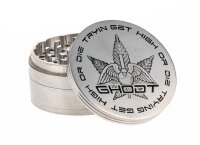 Space Pollinatorgrinder - Ghodt- 100 mm - mit Logo - Silber