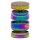 Grace Glass Pollinatorgrinder 4tlg. - Rainbow Hanfblatt+Amsterdam Schriftzug - D 40 mm H 35 mm