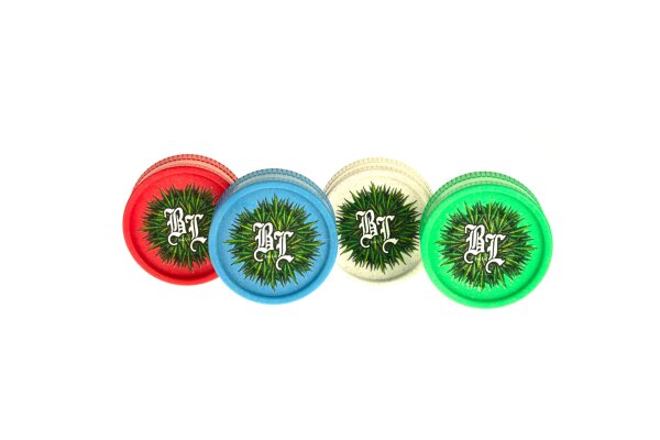 Black Leaf Grinder 2tlg. - Hanfplastik - D 55 mm - versch. Farben