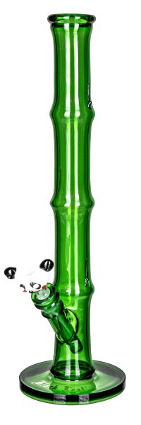 Black Leaf Glasbong "Panda" 18,8er/14,5er H 40 cm D 40 mm WS 5 mm - Grün - Bambus Style