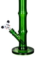 Black Leaf Glasbong "Panda" 18,8er/14,5er H 40 cm D 40 mm WS 5 mm - Grün - Bambus Style