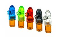 Dosierer/Portionierer Acryl - dunkle Flasche, mittel - versch. Farben - L 5,5 cm