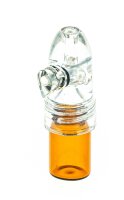 Dosierer/Portionierer Acryl - dunkle Flasche, mittel - versch. Farben - L 5,5 cm