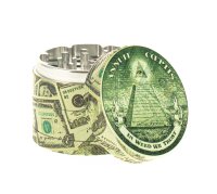 Black Leaf Pollinatorgrinder - all over print - Dollar/Pyramide - D 54 mm H 46 mm