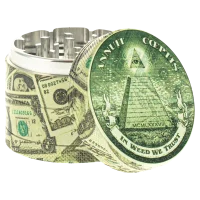 Black Leaf Pollinatorgrinder - all over print - Dollar/Pyramide - D 54 mm H 46 mm