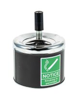 Angelo - Schleuderaschenbecher - Smoking is permitted - Schwarz - D 9,5 cm