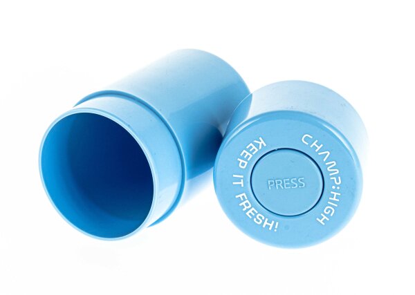 Champ High - Vakuum Dose H 10 cm D 6 cm - Hellblau