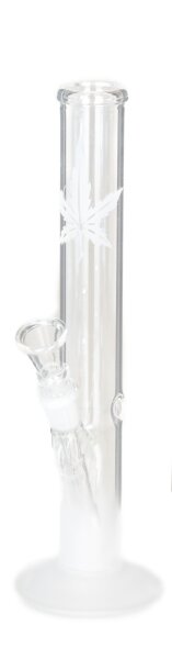 Glasbong "Sand Leaf" - H 36 cm D 22 mm NS 14.5