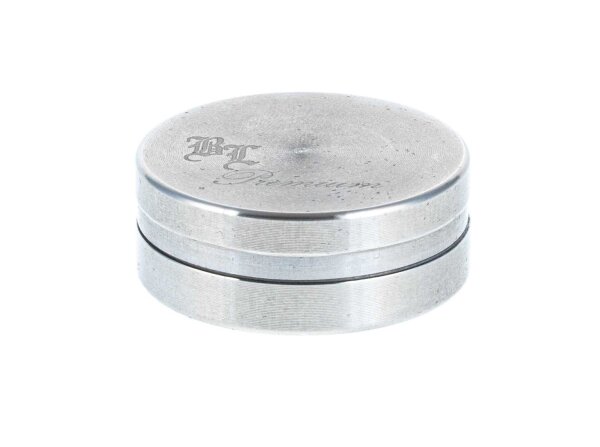 Black Leaf Edelstahlgrinder 2tl - D 38 mm H 15 mm - ink. Samtbeutel