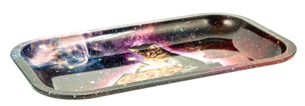 Rolling Tray "Dj Cat / Pussy Vinyl" - 27x16x1 cm - Small