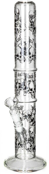 Glasbong 18,8er H 50 cm D 65 mm; gerader aufbau; Skull
