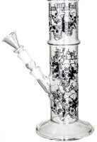 Glasbong 18,8er H 50 cm D 65 mm; gerader aufbau; Skull