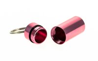 Pulverdose/Pillendose aus Metall H 4,3 cm - Pink