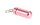 Pulverdose/Pillendose aus Metall H 4,3 cm - Pink