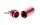 Pulverdose/Pillendose aus Metall H 4,3 cm - Pink