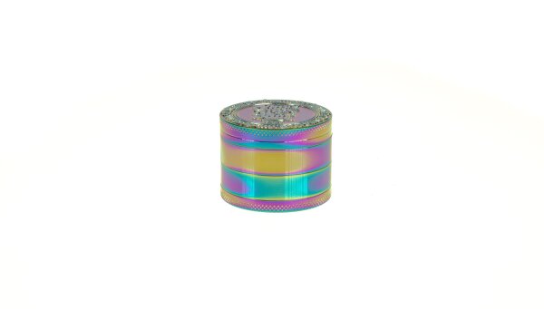 Grace Glass Amsterdam Pollinator Grinder - Amsterdam Schriftzug - Rainbow - D 50 mm