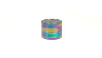 Grace Glass Amsterdam Pollinator Grinder - Amsterdam Schriftzug - Rainbow - D 50 mm