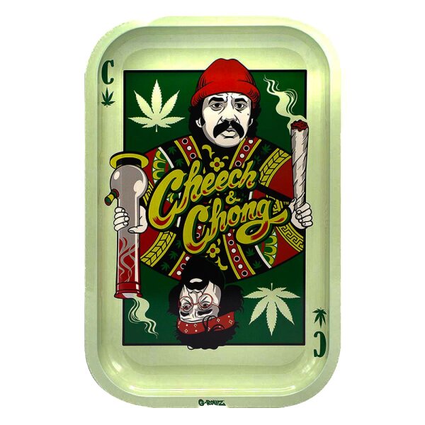 G-Rollz Rolling Tray - Cheech & Chong "Playing Cards" - 17,5x27,5 cm - Small