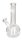 Mini Leaf Glasbong 12er - Bauch + Hanfblatt Sandgestrahlt - H 16 cm D 20 mm