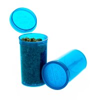 Kunststoffdose mit Pop Up Deckel - 70ml D 42 mm H 70 mm - Blau