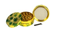 Pollinator Grinder "Hanfblätter" D 50 mm - Gold