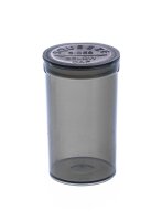 Kunststoffdose mit Pop Up Deckel - 70ml D 42 mm H 70 mm - Grau