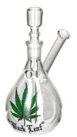 Black Leaf Glasbong - Mini 14,5er H 17 cm WS 3,2 mm - mit Logo