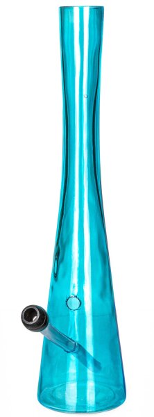 Hollandbong mit Kickloch - Hellblau - mit Schlauch - H 40 cm