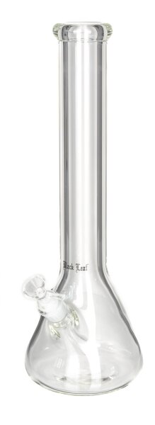 Black Leaf Glasbong 18,8er auf 14,5er - Kolbenbong - H 39,5 cm D 140/51 mm WS 9 mm