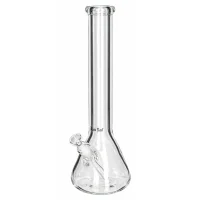 Black Leaf Glasbong 18,8er auf 14,5er - Kolbenbong - H 39,5 cm D 140/51 mm WS 9 mm