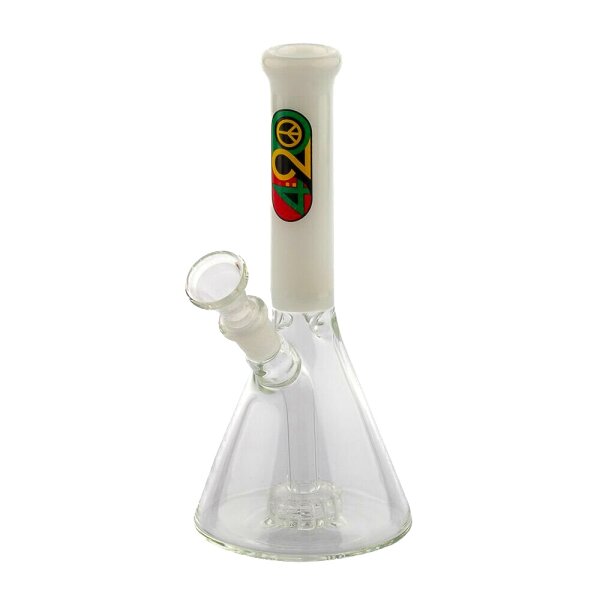 Glasbong"420" 14,5er H 20 cm D 25 mm WS 5 mm - mit 420 Logo