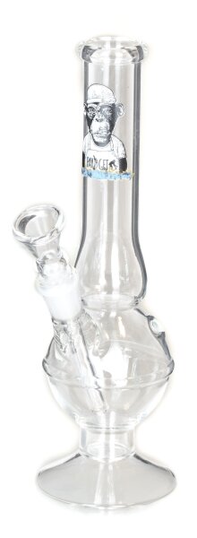 Greenline Glasbong 12,5er - mit Bauch & Affen Motiv- H 19 cm D 24 mm