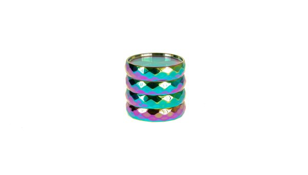 Champ High - Pollinatorgrinder 4tlg. - Rainbow Diamond SMALL - D 40 mm - Rainbow
