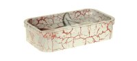 V Syndicate - Metalldose mit Rolling Tray im Deckel Mini - 122x70x30 mm - Dark Diva - Weiß