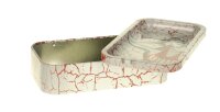V Syndicate - Metalldose mit Rolling Tray im Deckel Mini - 122x70x30 mm - Dark Diva - Weiß