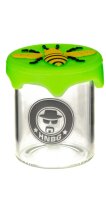 Heisenberg Glasdose mit Silikondeckel H 5 cm D 4 cm (45ml Volumen) - Biene