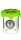 Heisenberg Glasdose mit Silikondeckel H 5 cm D 4 cm (45ml Volumen) - Biene