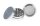 Alugrinder mit Pollinator/Sieb CNC D 50 mm H 36 mm - 4-part - Silber