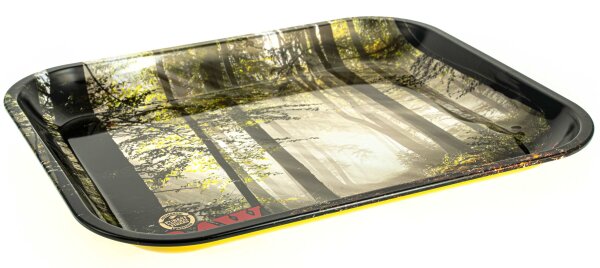 RAW Rolling Tray "RAW Smokey Forest" 34x27,5 cm - Medium