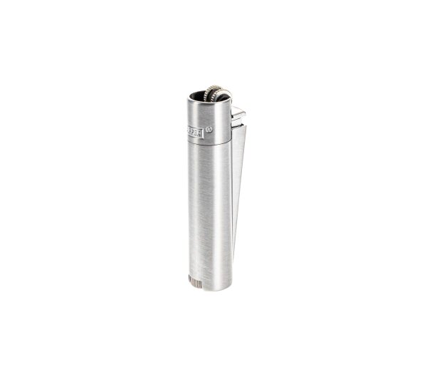 Clipper Feuerzeug aus Metall - Carbon (Schwarz/Grau)