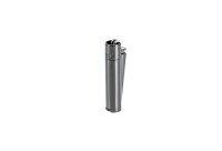 Clipper Feuerzeug aus Metall - Carbon (Schwarz/Grau)