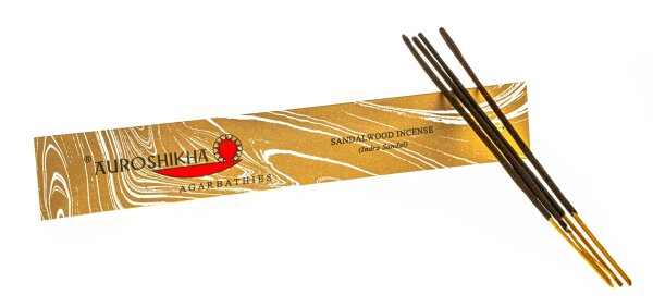 Räucherstäbchen AUROSHIKHA 10g - Sandalwood (Sandelholz)