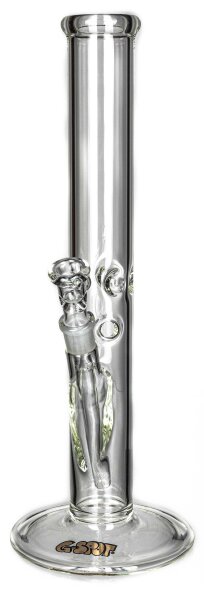 G-Spot Glasbong "Zylinder Eis" ohne Panzerschliff H 40 cm D 50 mm