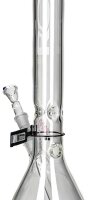 ROOR Glasbong 18,8er H 55 cm WS 5 mm; Dealers` Cup weiss ICE mit Kickloch