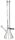ROOR Glasbong 18,8er H 55 cm WS 5 mm; Dealers` Cup weiss ICE mit Kickloch