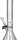 ROOR Glasbong 18,8er H 55 cm WS 5 mm; Dealers` Cup weiss ICE mit Kickloch
