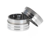 Alugrinder 2 tlg. H 20 mm D 30 mm - Silber