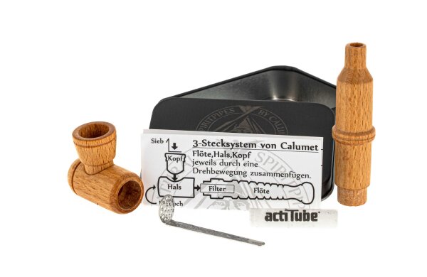 Calumet "Mini Rocket" Purpfeife L 9,3 cm - Buche