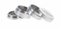 Purize Pollinatorgrinder - D 48 mm H 40 mm - Silber mit mattem Logo